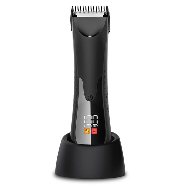 SkelEduPro Groin Hair Trimmer - Electric Manscape Trimmer for Men,