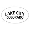 CafePress Lake City Colorado Sticker Oval Car Bumper Sticker