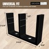 5-Pack - Universal Adjustable Height Sliding Closet Door Floor Guide