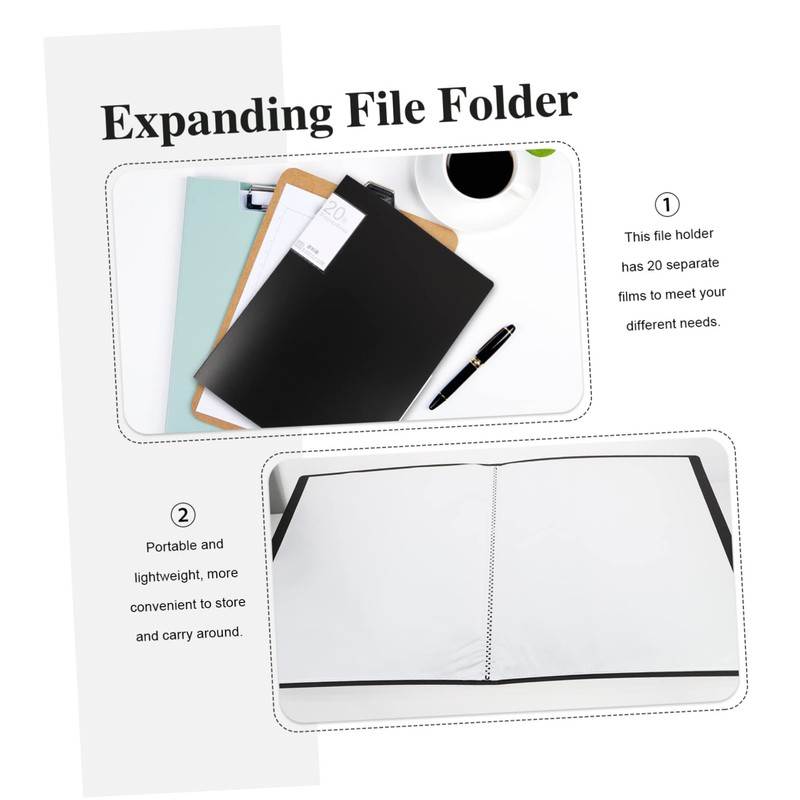 Operitacx Booklet Folder Important Document Organizer A4 File Folder File