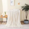 QOFLY Soft Cuddly Blanket, White, 150 x 200 cm, Gift