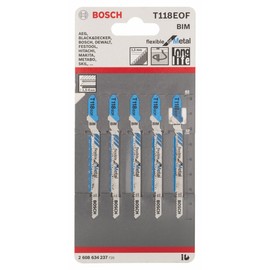 Bosch 2608634237 Jigsaw Blade"T 118 EOF" (5 Piece)