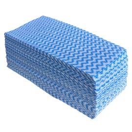 Faliuepe Faliuepe Disposable Cleaning Cloths Multi-Purpose Heavy Duty Disposable Dish Cloth Dish Rags for Kitchen, 7.87 x 15.75 inches -50 Counts/Pack,Blue