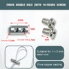 10 Pieces Wire Rope Clips with Screw Terminal Cap, Wire