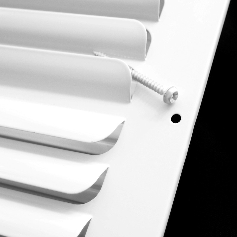 12" X 4" 3-Way Fixed Curved Blade AIR Supply Diffuser