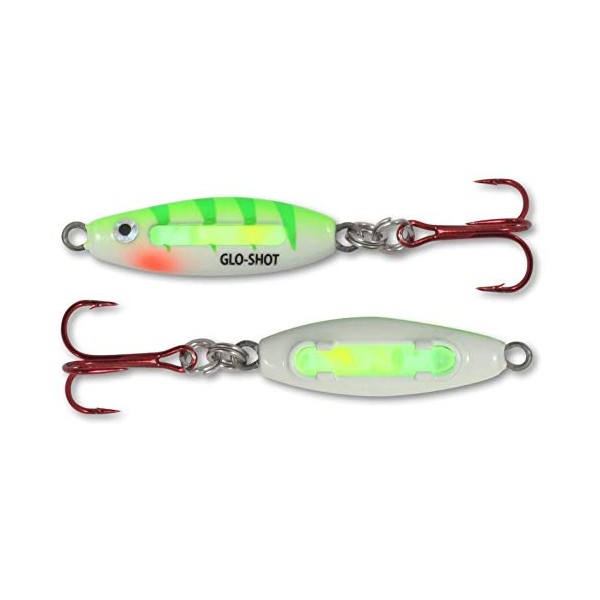 Northland Tackle GSFB3-220 Glo-Shot Fire-Belly Spoon Uv Glo Perch 1/8 OZ