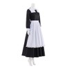 LQTIKLD Historical Colonial Costume Pioneer Maid Apron Dress Pilgrim Women