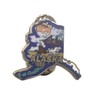 Alaska State Shaped Map Lapel Metal Pin