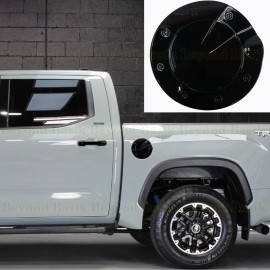 Torox For 2022-2025 Toyota Tundra 5.5'-6.5' Bed Fuel Gas Door REPLACEMENT GLOSS BLACK