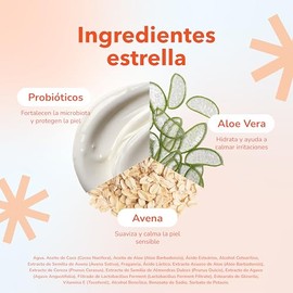 Quiin Smooth Probiotic Body Lotion – Crema Corporal Ligera con Probióticos, Avena y Aloe Vera que Deja la Piel Suave e Hidratada – 500 ml