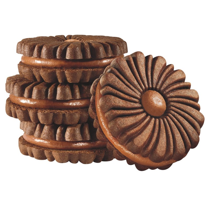 Dare Chocolate Fudge Sandwich Crème Cookies, Plant Based, Kosher, 10.20