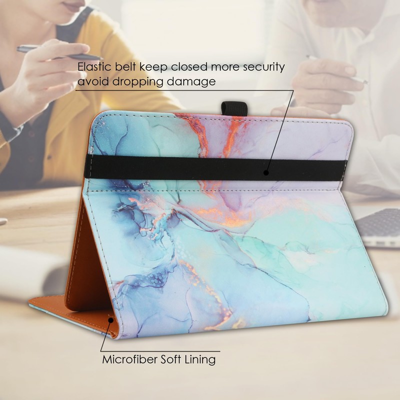 HGWALP Universal Case for 7inch-8inch Tablet,Multi-Viewing Angels PU Leather Stand