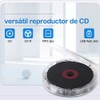 Fahgaer Protable Bluetooth CD Player Transparent Speaker Music with LCD