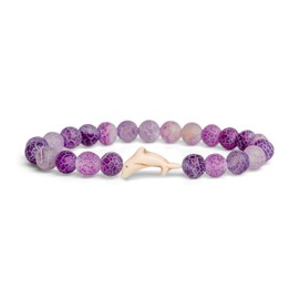 Fahlo Dolphin Tracking Bracelet, Elastic, supports FIU Marine Conservation, one size fits most for Men and Women (Coral Reef Violet)