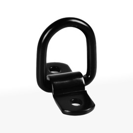 Cavo 10 PCS 1/4" Steel D-Ring Tie Down Anchors, 2400 lbs Heavy Duty Kit for Trailer Camper Pickup Van ATV SUV RV Boat Motorcycle, Cargo Hooks, Surface Mount Hooks, Trucks Bed Anchors, Black