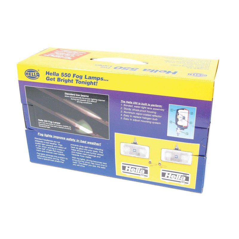 Fog Light Kit, Hella 74506 Clear 550 Series, fits all