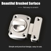 Sayayo Bathroom Latch Rotate Bolt Gate Latch Door Lock, Brushed
