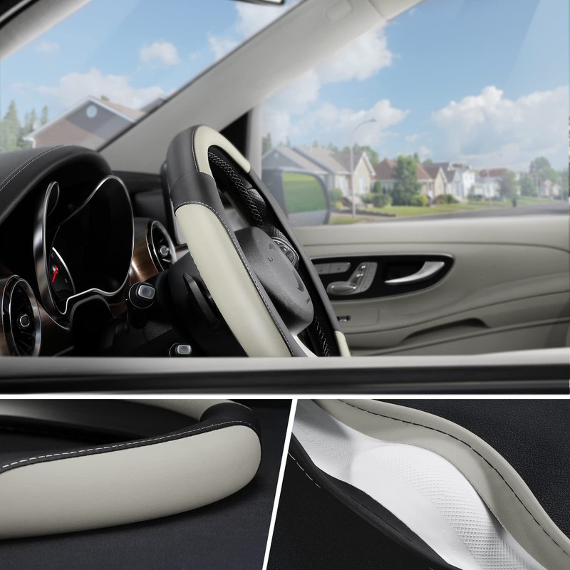 SEG Direct Car Steering Wheel Cover for Medium Standard Size
