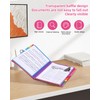 Document Folder A4, Portable Expanding Folder with 12 Compartments, with
