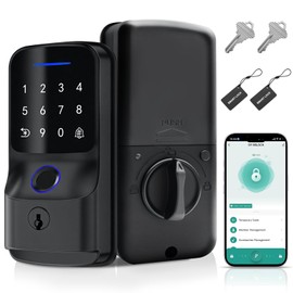 Cerradura Inteligente, Chapa Inteligente con Voz en Espanol, 5 Metodos de Apertura, Tuya APP, Huella Digital, Codigo, Llave Fisica, Tarjeta IC,...    
