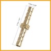 Partuto 5mm Brass Barb Hose Fitting Straight Joiner for Air