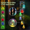 LUJII Solar-Powered Wind Chimes Hummingbird Feeders for Outdoor Use, Featuring