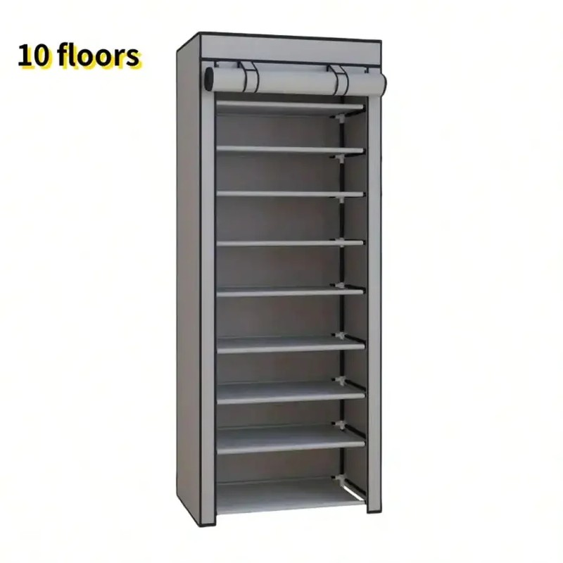 Multi-Tier Shoe Rack for Home Storage – Space-Saving 6/8/10-Tier Organizer