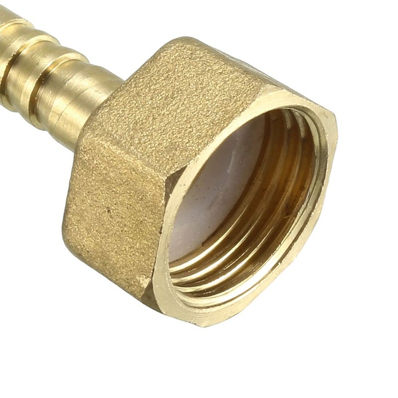 sourcing map Brass Nozzle Hose Connector Adapter 8 mm x
