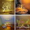 LED Note Board with Colors, Acrylic Dry Erase Board with
