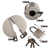 Door Knob Lockout Device, Metallic Stainless Steel Cover to Disable