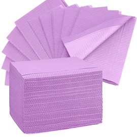 Disposable Dental Bibs 13"x18" (120 Pack)(purple), Tattoo Table Covers Clean Pad,Underpad Hygiene Personal Tattoo Bib Waterproof Tattoo Tablecloth Tattoo Supply Sheet PA-018