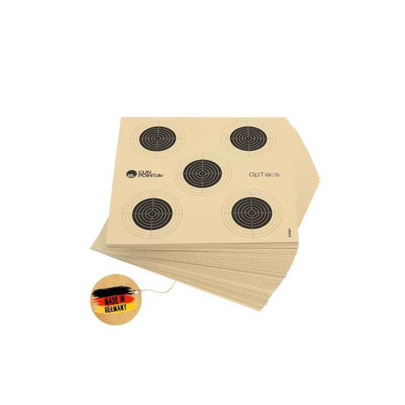 OpTacs Air Rifle Disc 14 x 14 cm with 5