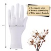 AovYoo 3 Paar Baumwollhandschuhe Weiße Feuchtigkeitsspendende Handschuhe, Dünne Neurodermitis Arbeitshandschuhe,