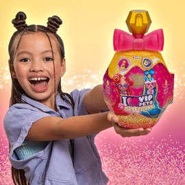 VIP PETS Celebripets Collectable Fun with the VIP Pet Surprise Puppy in the Look of Famous Stars. With Golden Hair (30 cm), Hair Accessories and Hair Salon Playset, Suitable for Ages 3 and Above