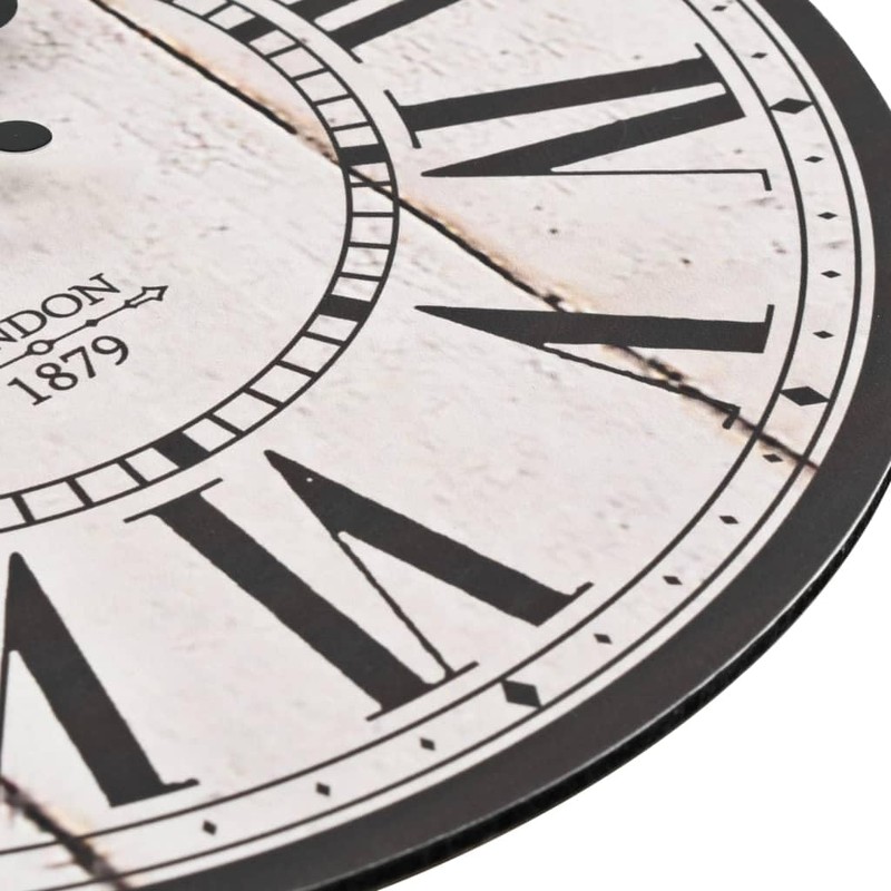 vidaXL Vintage Wall Clock Antique Large Dial Design Retro Analogue