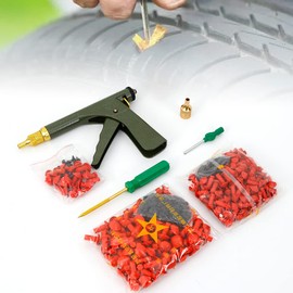LYNICESHOP Tire Plugger Tubeless Car Wheel Vacuum Tyre Repair Tool Kit with Mushroom Plug Emergency Puncture Repair Kit
