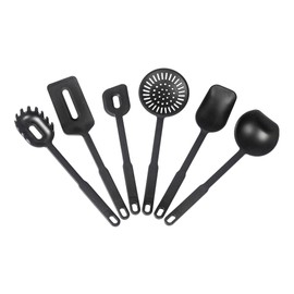 KUHN RIKON Swiss Kitchen Utensils Set of 6 Black