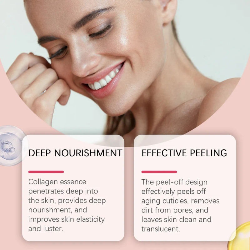 Máscara De Colágeno Para Envolver La Noche, Máscara Exfolian