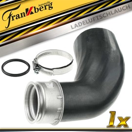 Frankberg 1 x Charge Air Hose Turbo Hose Front Compatible with Golf V 1K1 Pas.sat 3C2 Touran 1T1 1T2 A3 8P1 Octa.via II 1Z3 Leon 1P1 Fabia II 542 Altea 5P1 Replace# 3C0145828C