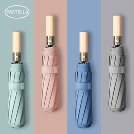 Pastel Umbrella PASTELLA Solid Wood 3-Fold Automatic 10K PS8 (WFJHS4H) / 파스텔우산 PASTELLA 원목 3단 자동 10K PS8 (WFJHS4H)