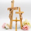 Holy Family Wooden Wall Cross with Christ - Three Sizes