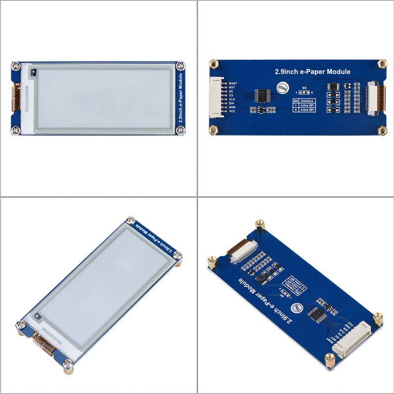 2.9 Inch 296 x 128 EInk EPaper Display Module Board