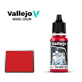 Vallejo New Model Color Vermilion 70909 (032) Acrylic Paint 18ml Painting / 바예호 뉴모델컬러 Vermilion 70909 (032) 아크릴도료 18ml 도색