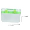 Mikinona Cosmetics Storage Box Portable Double Layer Plastic Organizer for