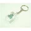Clear Mah Jongg Pies (Large) Keychain [Dots]