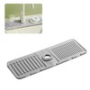 Faucet Mat for Kitchen Sink – Adjustable Silicone Sink Splash