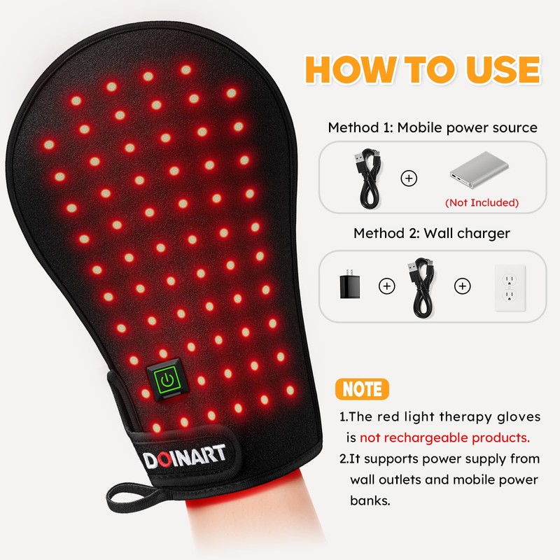 Red Light Therapy Device for Hands, Near Infrared Light Therapy