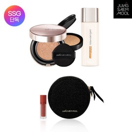 Jung Saem Mool 마스터클래스 래디언트 쿠션(리필포함) + 앰플 선 + 블랙파우치 + 시스루틴트 미니 뮬리로브 Masterclass Radiant Cushion (Includes Refill) + Ampoule Sun + Black Pouch + Sheer Tint Mini Mulirobe