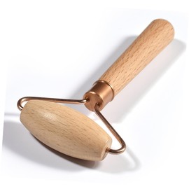 Outanaya Wooden Eye Beauty Roller Multi Functional Face Massaging Tool for Spa Care Smooth Surface for Easy Cleaning Comfortable Grip for Neck and Back Massage for Friends