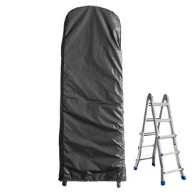 COOSOO Folding Ladder Cover Dustproof Protector Waterproof with Drawstring for Step Ladder Patio Garden Outdoor Household Storage Bag Black